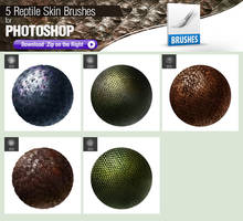 5 Photoshop Brushes for Painting Reptile Skin