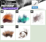 3 ink brushes for photoshop by