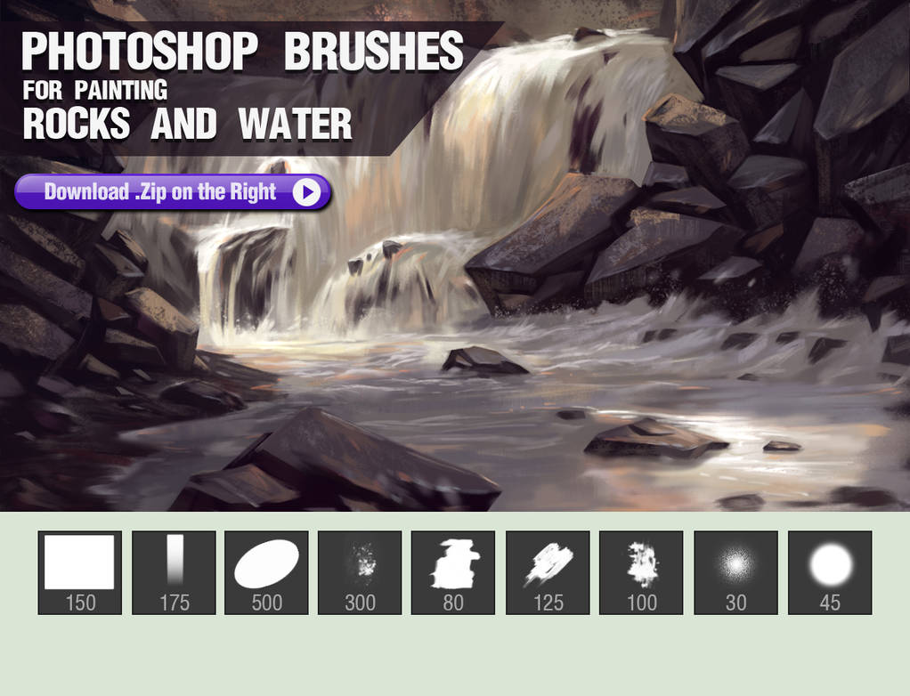 5 Watercolor Brushes for Photoshop by pixelstains on DeviantArt