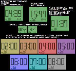 Poketch Watchface Clock (For Rainmeter)