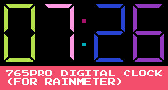 765PRO Digital Clock (For Rainmeter) by TheWolfBunny64 on DeviantArt