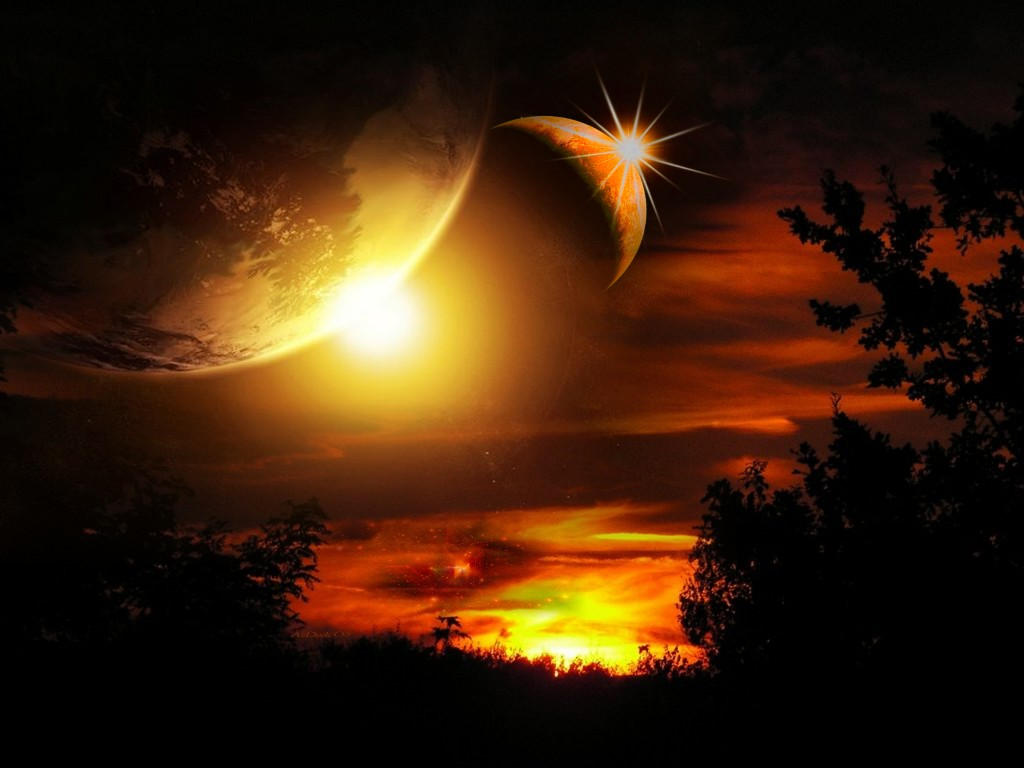 Space Sunset by AzDude on DeviantArt