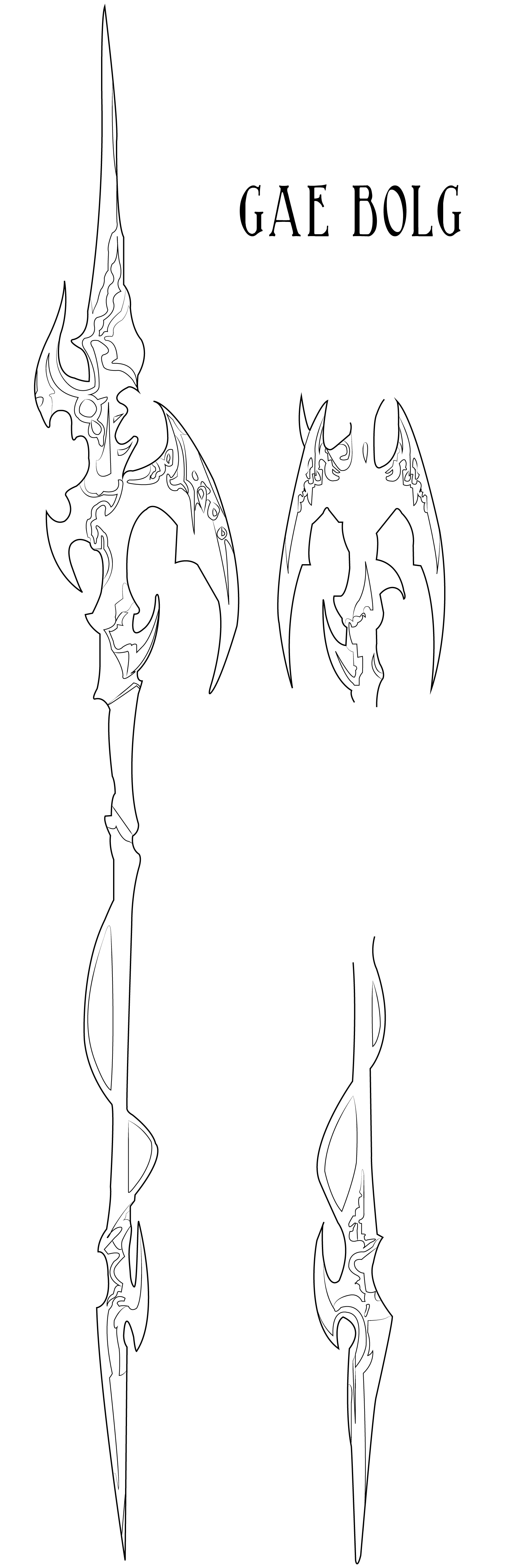 FF XIV weapon vector : Gea Bolg :