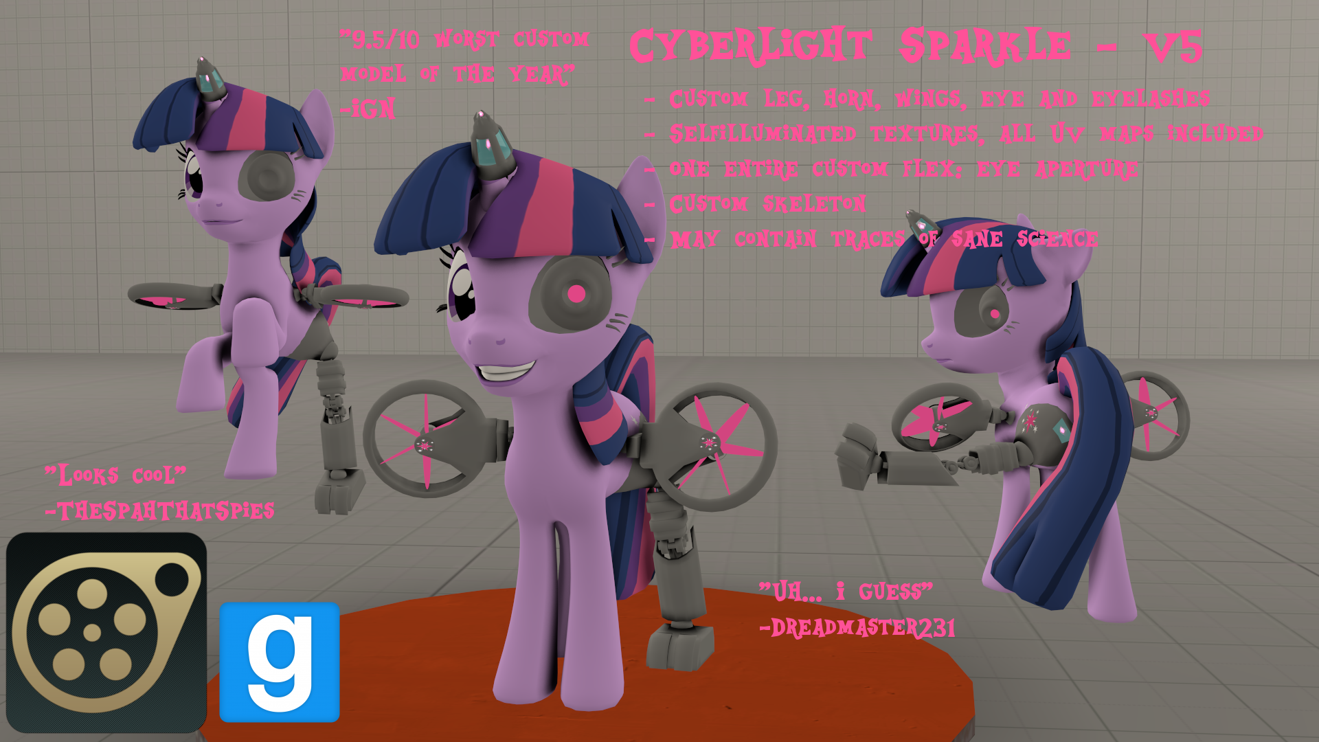 [SFM] [GMOD] [DL] Cyberlight Sparkle - V5.2