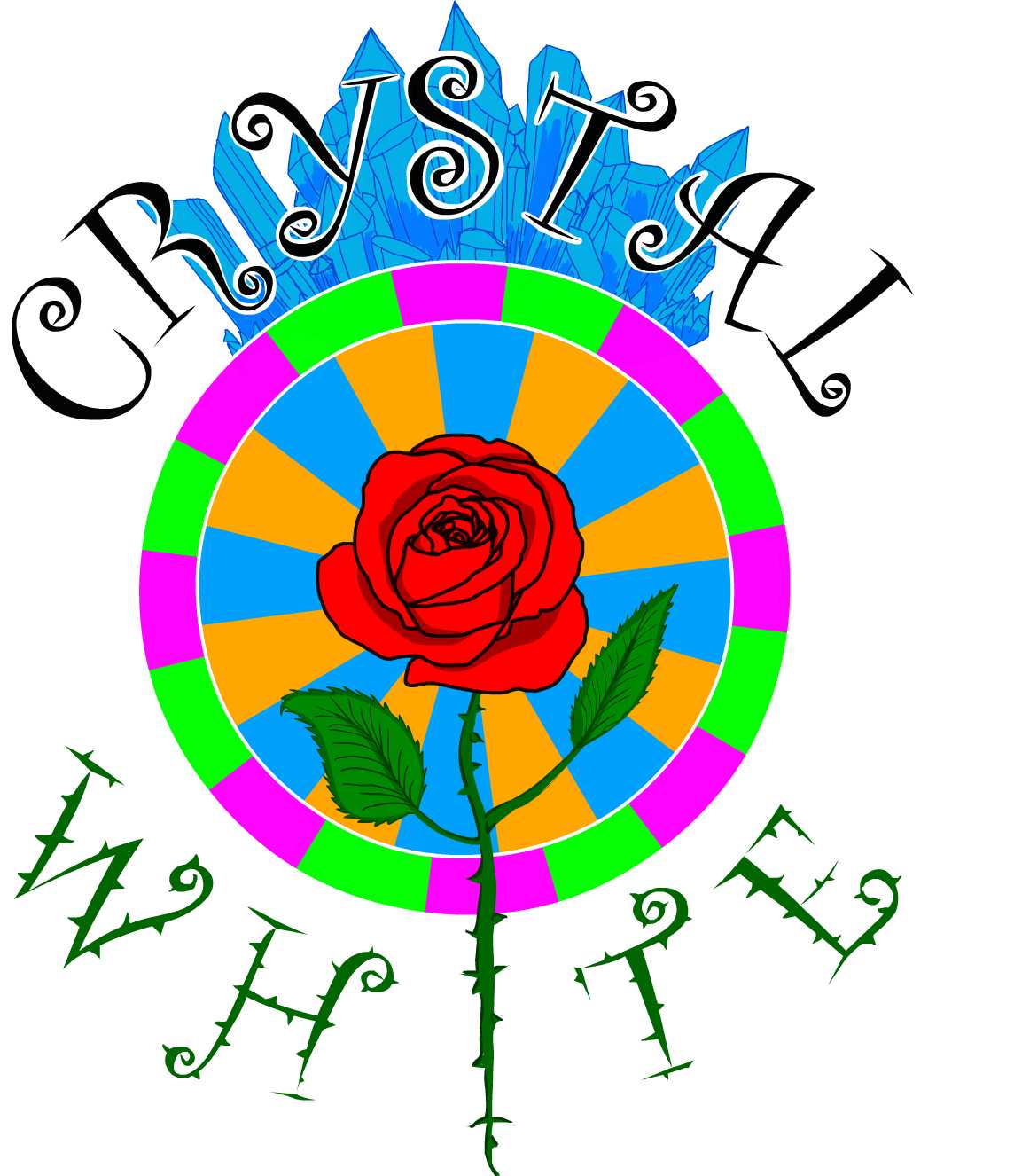 Crystal Rose White Logo