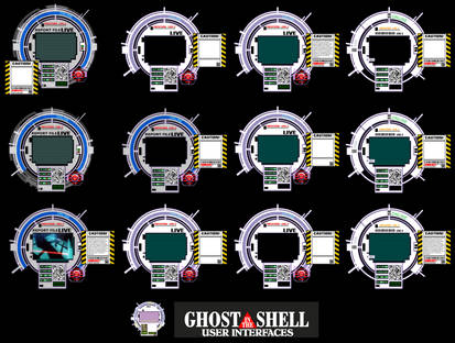 Ghost in the Shell HUD Interfaces