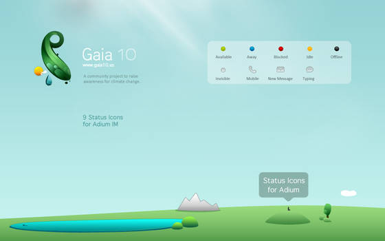 Gaia10 Adium Status Icons