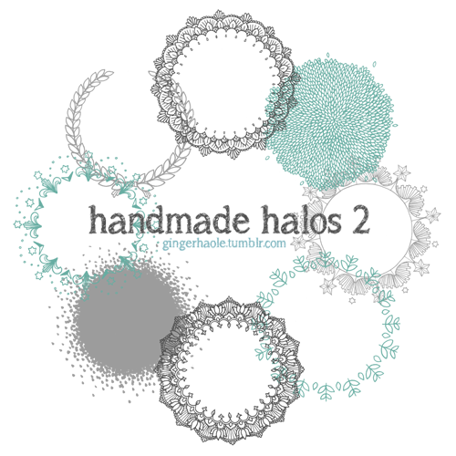 Handmade Halos 2 brush set