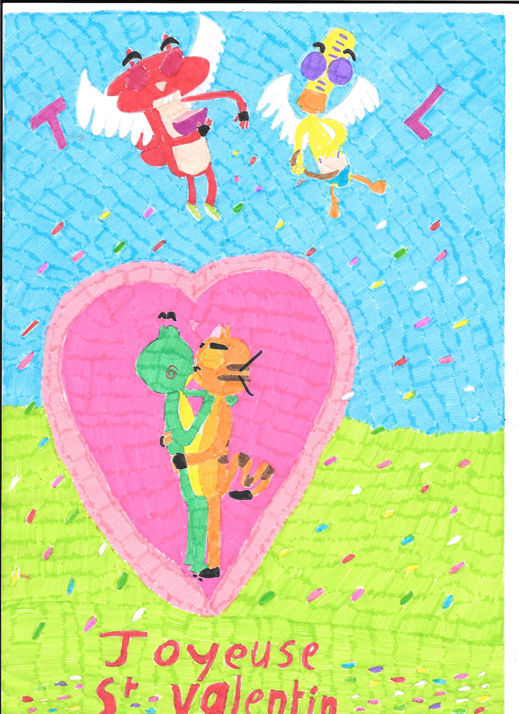 Kaeloo X M Chat Joyeuse St Valentin By Litakaeloo On Deviantart