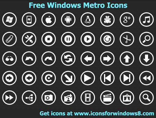 Free Windows Metro Icons by Iconoman on DeviantArt