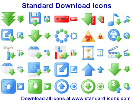 Standard Download Icons