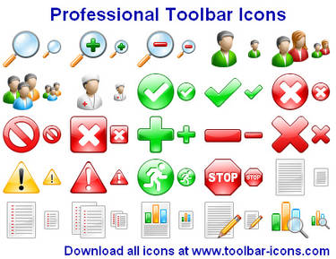 Professional Toolbar Icons