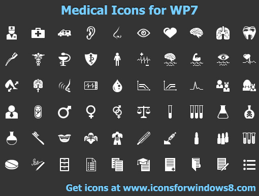 Medical Icons for WP7 by Iconoman