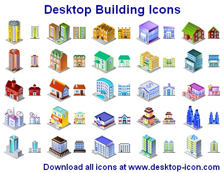 Desktop Building Icons