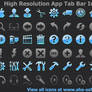 High Resolution App Tab Bar Icons for iPhone