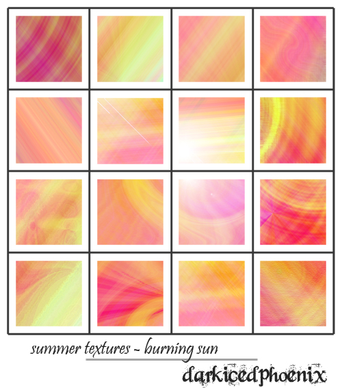 Texture set04 - Burning Sun