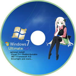 Tsukumotan Windows 7 DVD Label