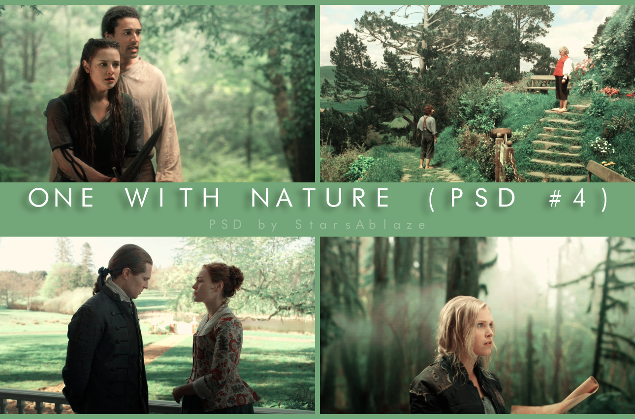 PSD no. 4 - One With Nature by StarsAblaze on DeviantArt