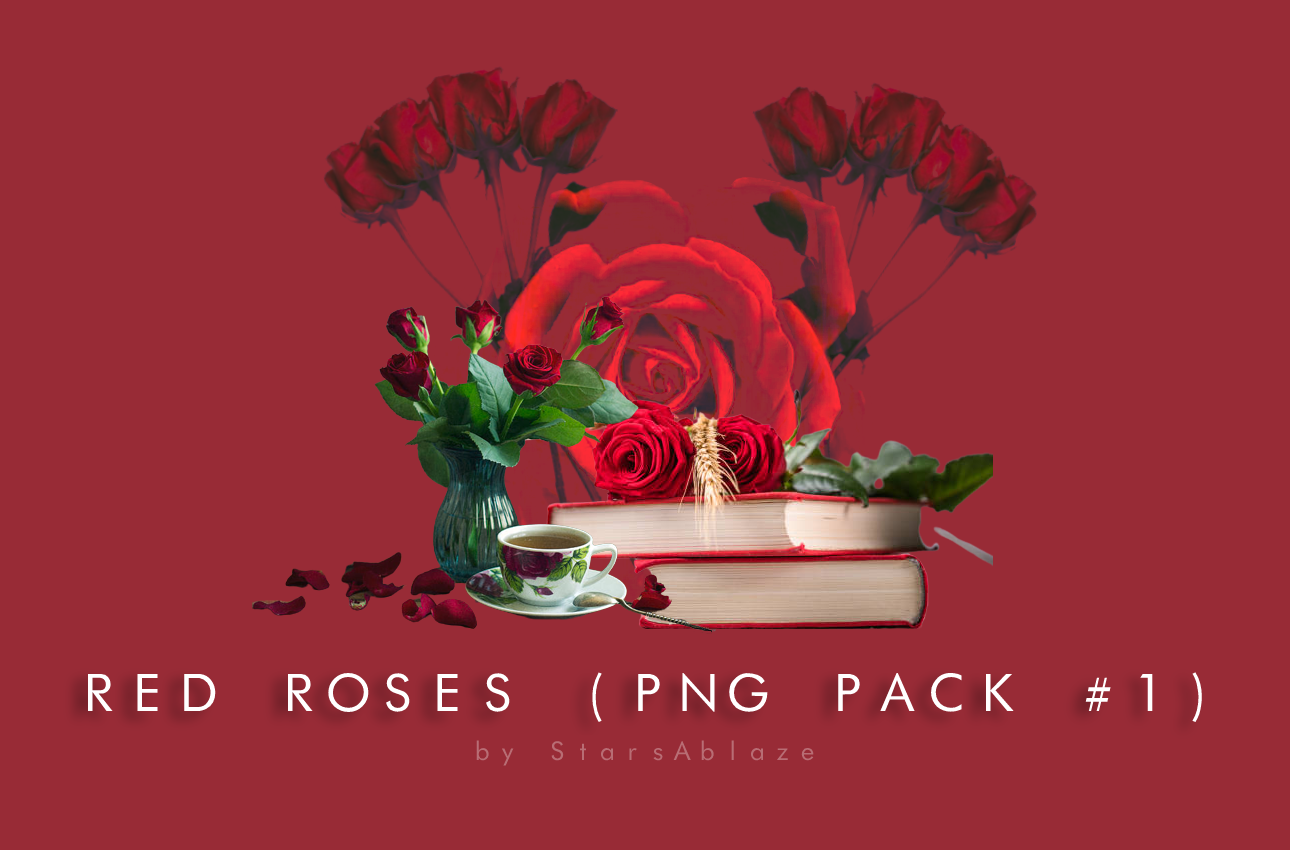 Red Roses (PNG Pack no. 1) by StarsAblaze on DeviantArt