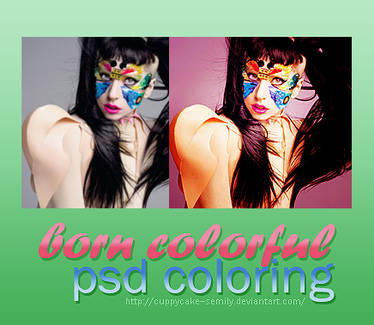 Born colorful psd