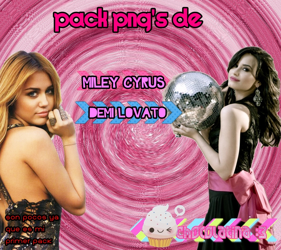 Demi y Miley pack png's