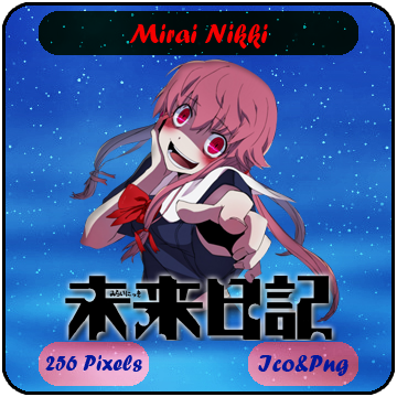 Mirai Nikki - Anime Icon by Mizar86 on DeviantArt