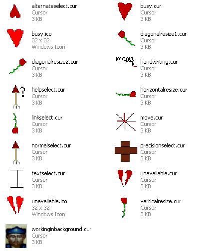 St. Valentine's Day Cursors