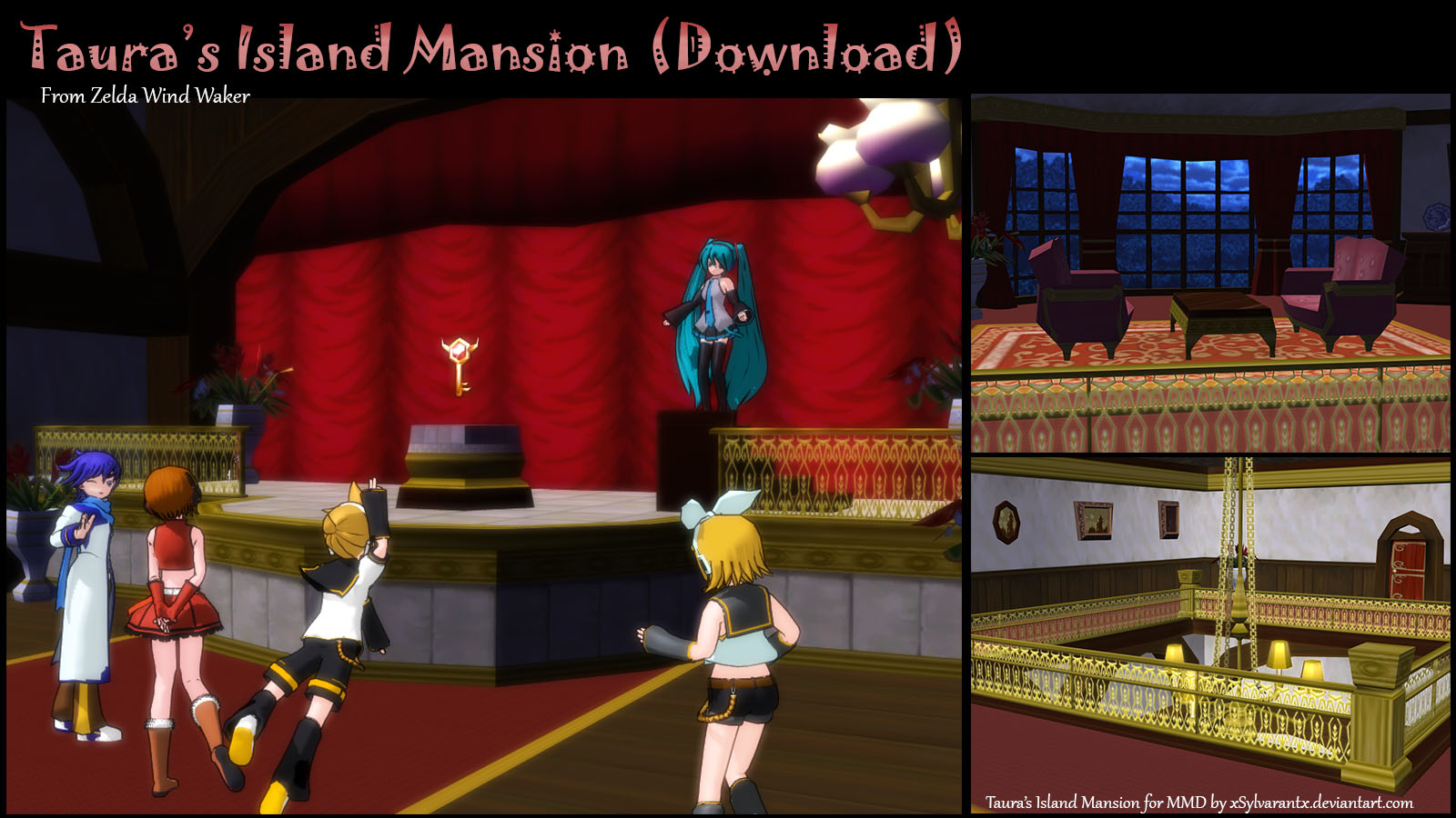 MMD Stage Taura's Island Mansion + Download