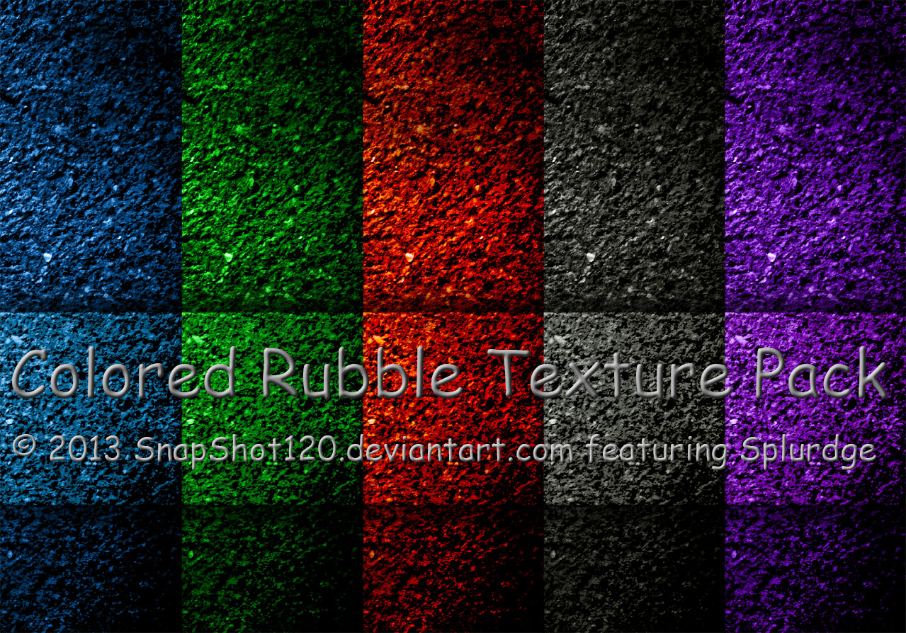 Colored Rubble Texture Pack