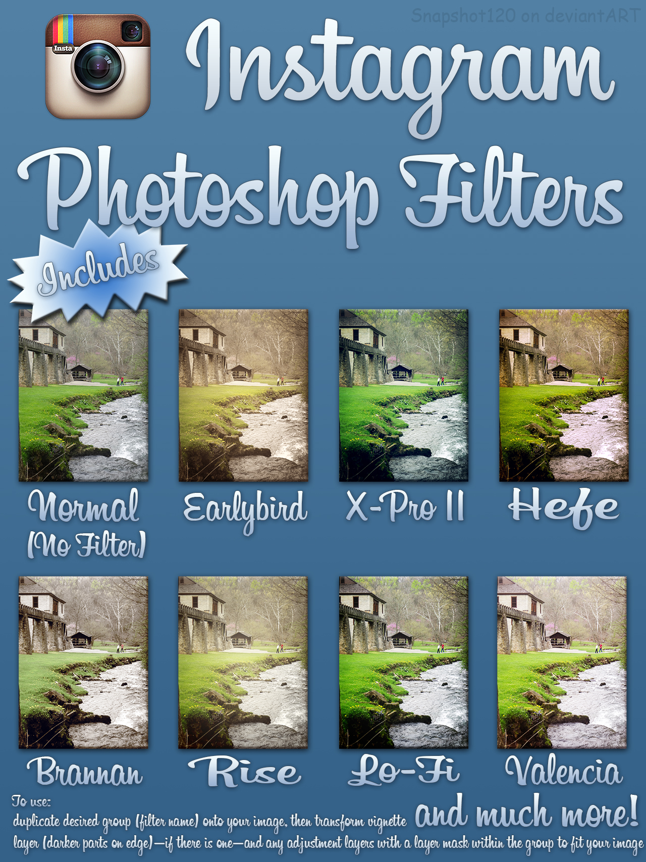 Instagram Photoshop Filters