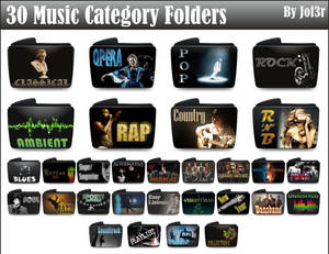 30 Music Category Folders