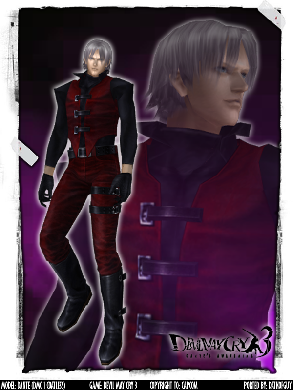 DMC3 - Dante (DMC1 Coatless) by DatKofGuy on DeviantArt