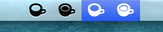 Retina Caffeine menubar icons