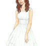 Louise Brealey-white dress