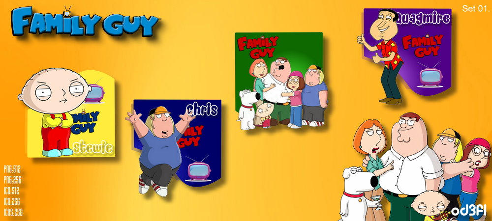Family Guy Set 01 by od3f1 on DeviantArt