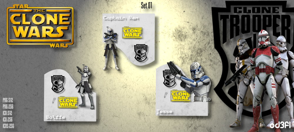 Star Wars The Clone Wars - Clone Troopers Set 01 by od3f1 on DeviantArt
