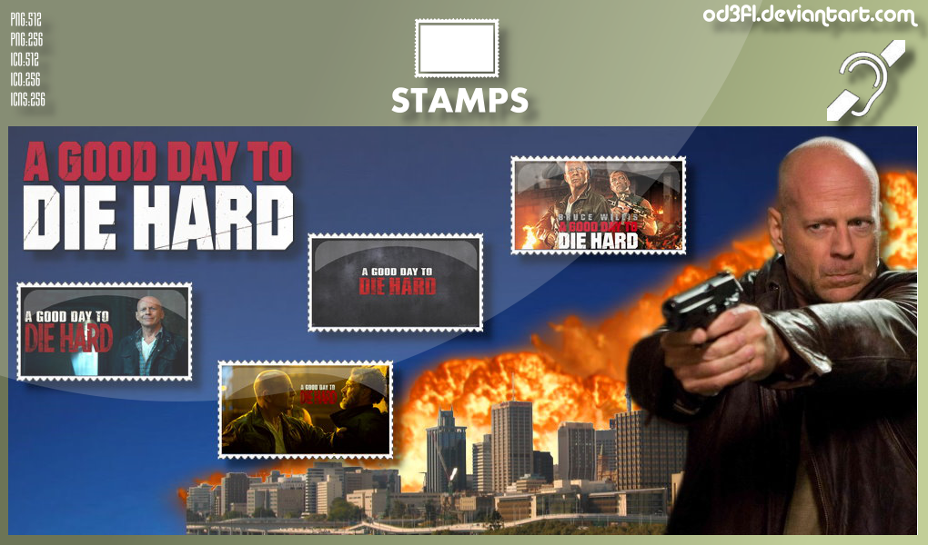 Stamps - 2013 - Die Hard 5 A Good Day To Die Hard