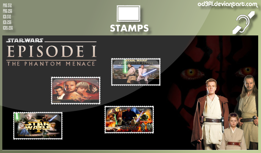 Stamps - 1999 - Star Wars Episode 1 The Phantom Me