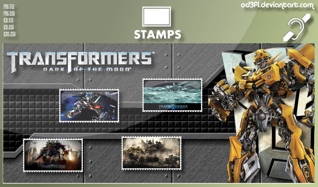 Stamps - 2011 - Transformers Dark Of The Moon