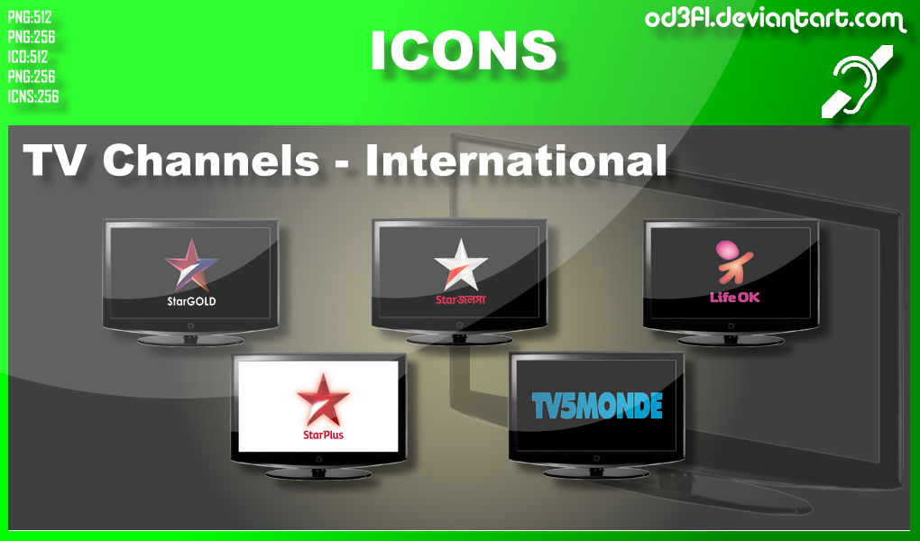 TV Channel Icons - International