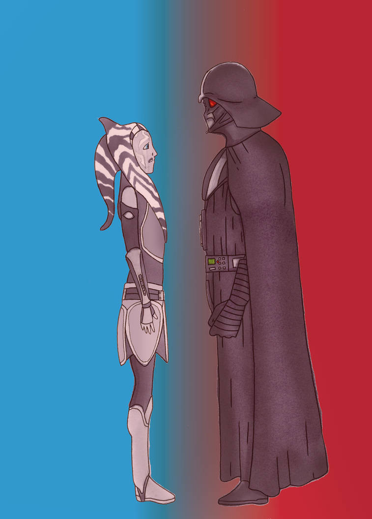 Ahsoka Tano and Darth Vader by nicholasnrm123 on DeviantArt
