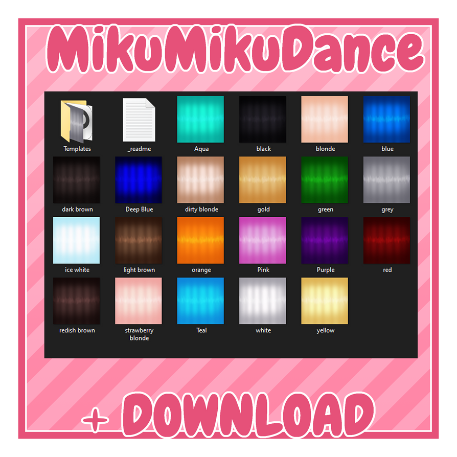 [MMD] Hair Texture Pack [+DL] by EllieSeren on DeviantArt