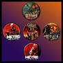 Post Apocalyptic Game Icons