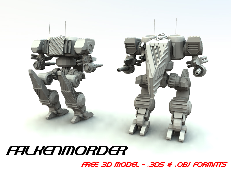 FREE 3D MECH MODEL 02