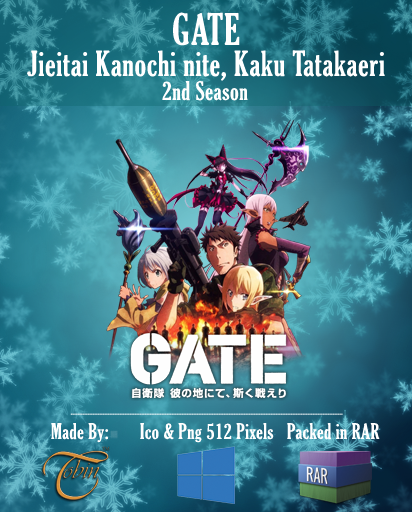 Icon Folder Gate: Jieitai Kanochi nite by Khiciy on DeviantArt