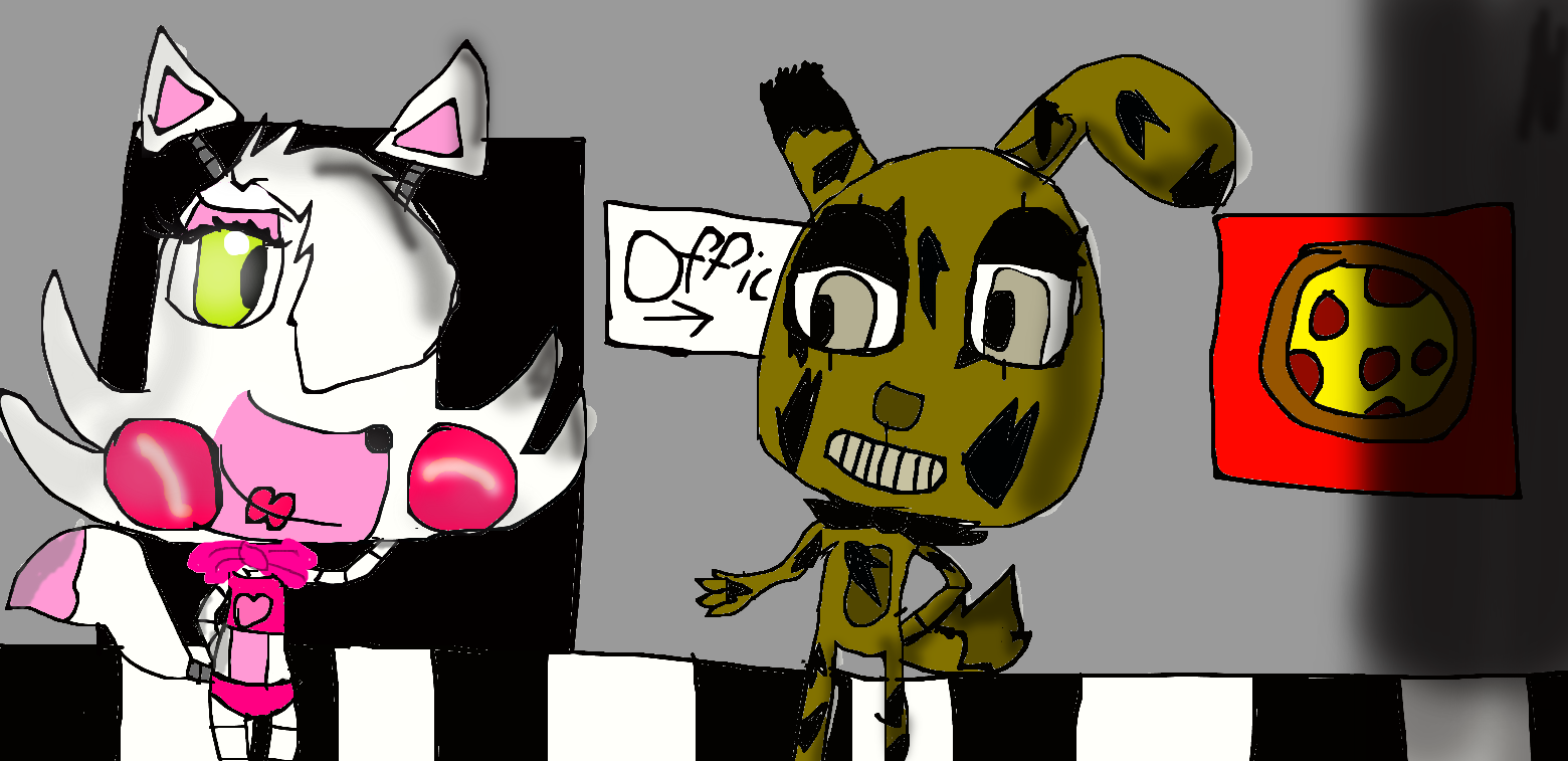 Mangle and Springtrap by Cryala123 on DeviantArt