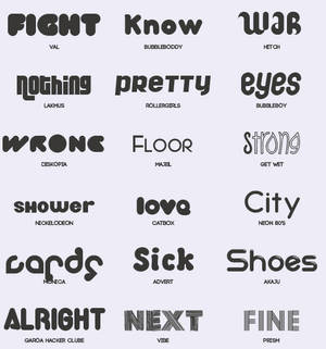 Font Pack #6