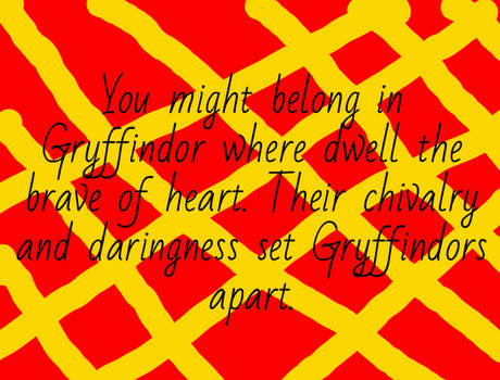 Gryffindor, house of the brave