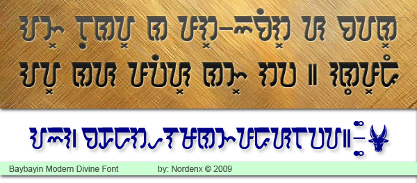 Baybayin Modern Divine Font