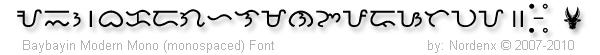 Baybayin Modern Mono Font